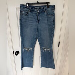 American Eagle Outfitters Kick Flare Crop 14